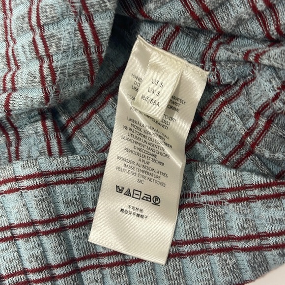 Free People Icy crochet collar top blue size small 70s style - Picture 4 of 4